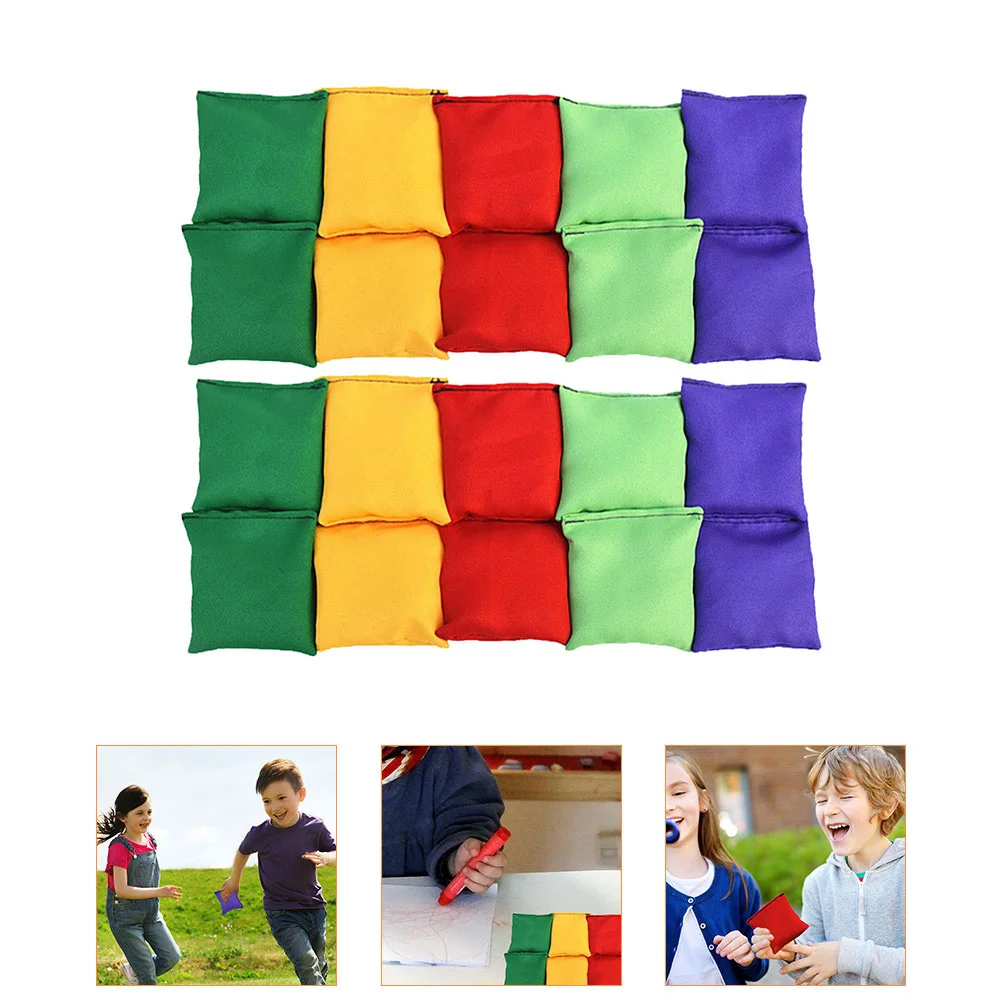 Bean Bags Toss Game Bean Bag Outdoor safe Toss Game Beanbags Party Toy Children throw solid leakproof sandbag Portable gift kids