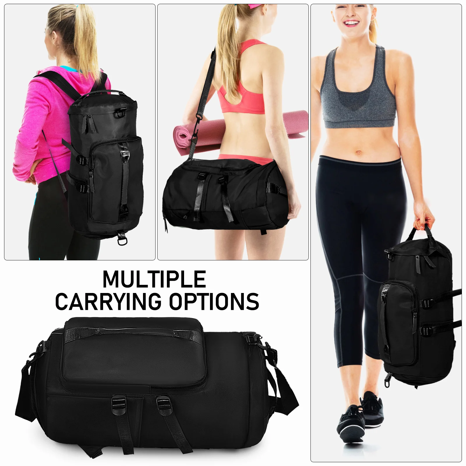 Gym Backpack Sports Travel Hiking Transport Pool Backpack Large Capacity Multipurpose Durable Sport Bag for Men Women