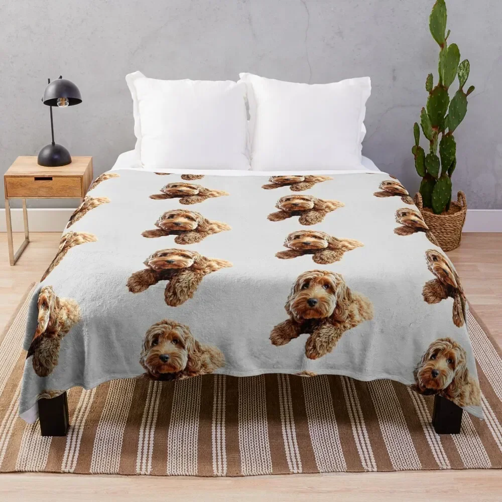 

Doodle Cockerpoo Cockapoo Spoodle Cute Puppy Dog Throw Blanket Cute Stuffeds Blankets