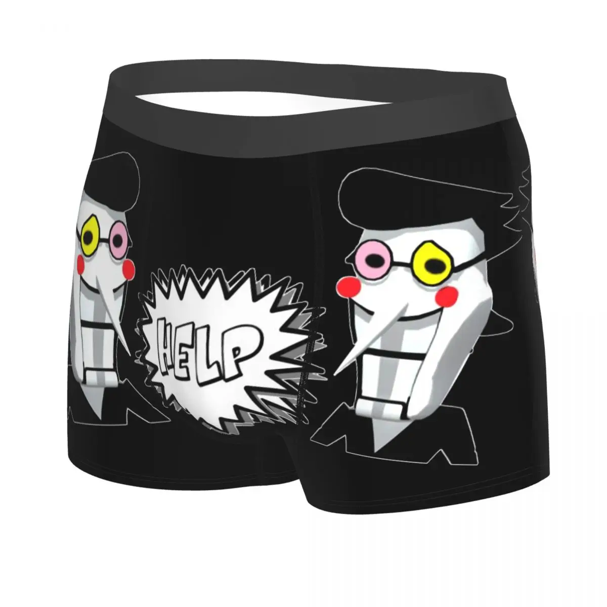 Deltarune Spamton Undertale Men's Boxer Briefs,Highly Breathable Underwear,High Quality 3D Print Shorts Birthday Gifts