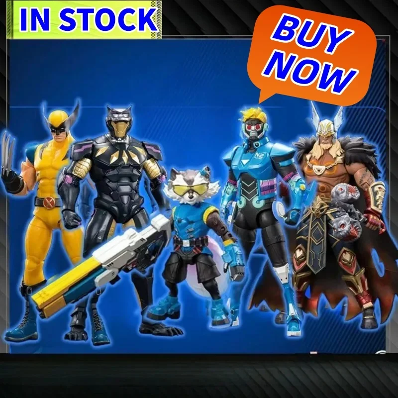 

IN stock Creative Joint Movable Model Toys The Avengers Black Panther Thor Peripherals - Boy's Favorite Stylish Desktop Decor