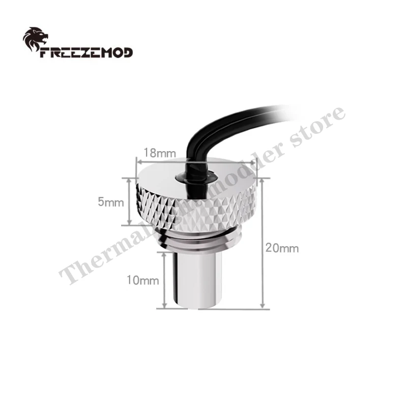 FREEZEMOD 水冷温度測定プラグ 3950 温度計センサー 10K 防水、ショートまたはロング、DT-CWD DT-CWC