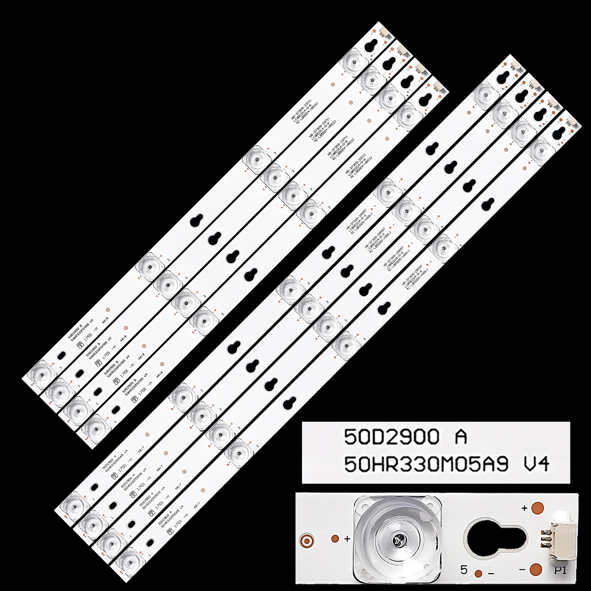 

LED Backlight Strip for L50E5800A 50E17US 50P20US 50D2900 A B 50HR330M05A9 50HR330M04B9 V4 4C-LB5005 LB5004-HR13J HR03J L50P2-UD