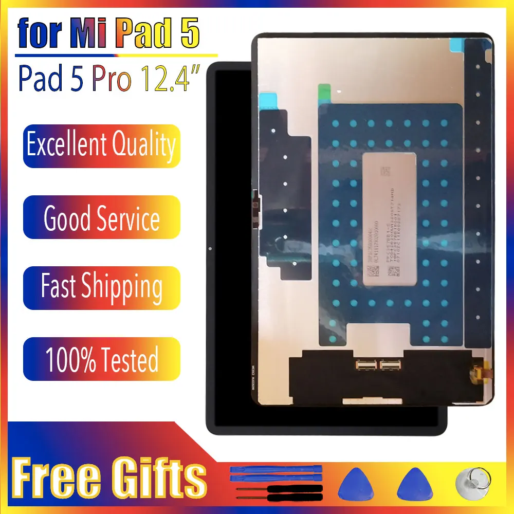 12.4'' LCD for Xiaomi Mi Pad 5 Mi Pad Pro 22081281AC LCD Display Touch Screen Assembly for Xiaomi Mi Pad 5 Pro LCD Replacement