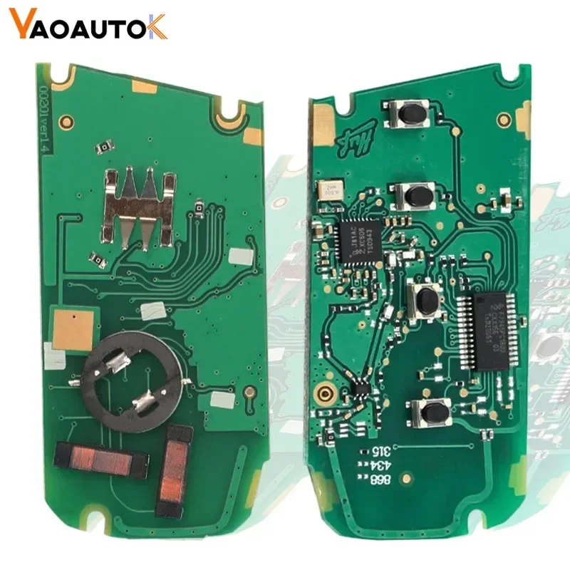 Auto Remote Key For BMW CAS4 F 3 5 7 System 3/4 Button Smart Car Key Shell Fob Case F10 F20 F30 F40 X5 E92 E90 Key Circuit Board