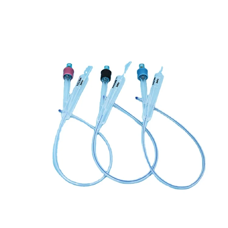 

Pettic Silicone Two-way Foley Canine Urinary Catheter with Balloon 2 Way Foley Dog Catheters Silicone Urine Catheters