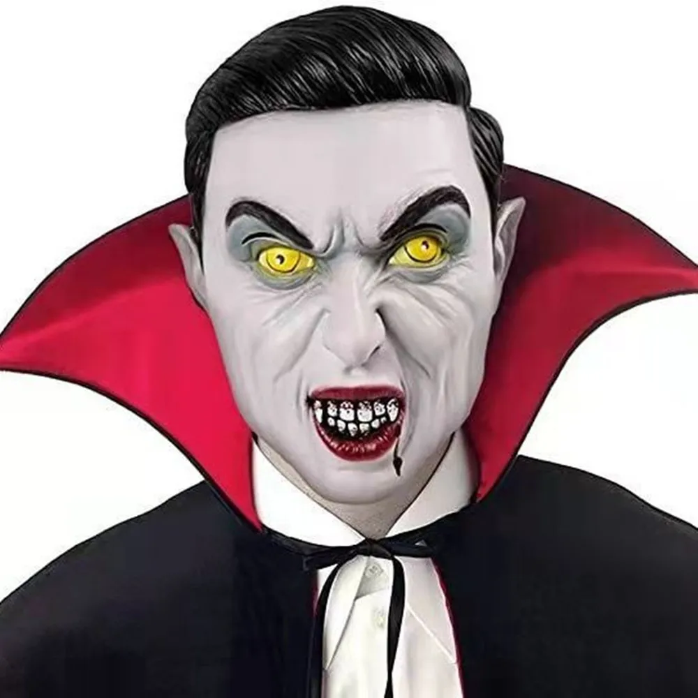 Böse Dämonenmaske für Herren Halloween-Kostüm Neuheit Ganzkopf-Latexmasken – Detail 1