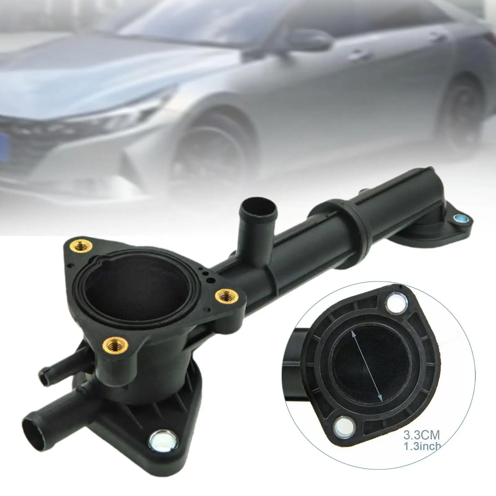 

Engine Coolant Thermostat Housing 25622-02501 25622-02566 Parts Sturdy Lightweight Easy to Install Replace for Hyundai