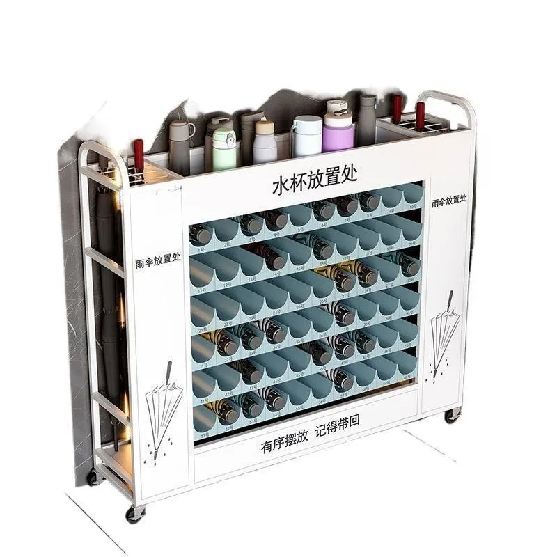 Umbrella Storage Rack Large Capacity School Classroom Library Company Hotel Lobby Entrance