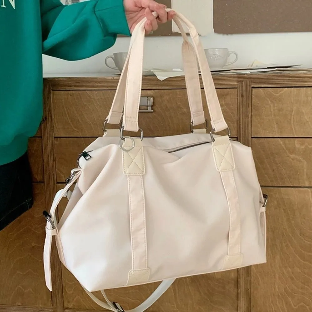 

High Quality Waterproof Travel Luggage Bag Casual Large Capacity Tote Bag Commuting Simple Nylon Duffle Bag Streetwear