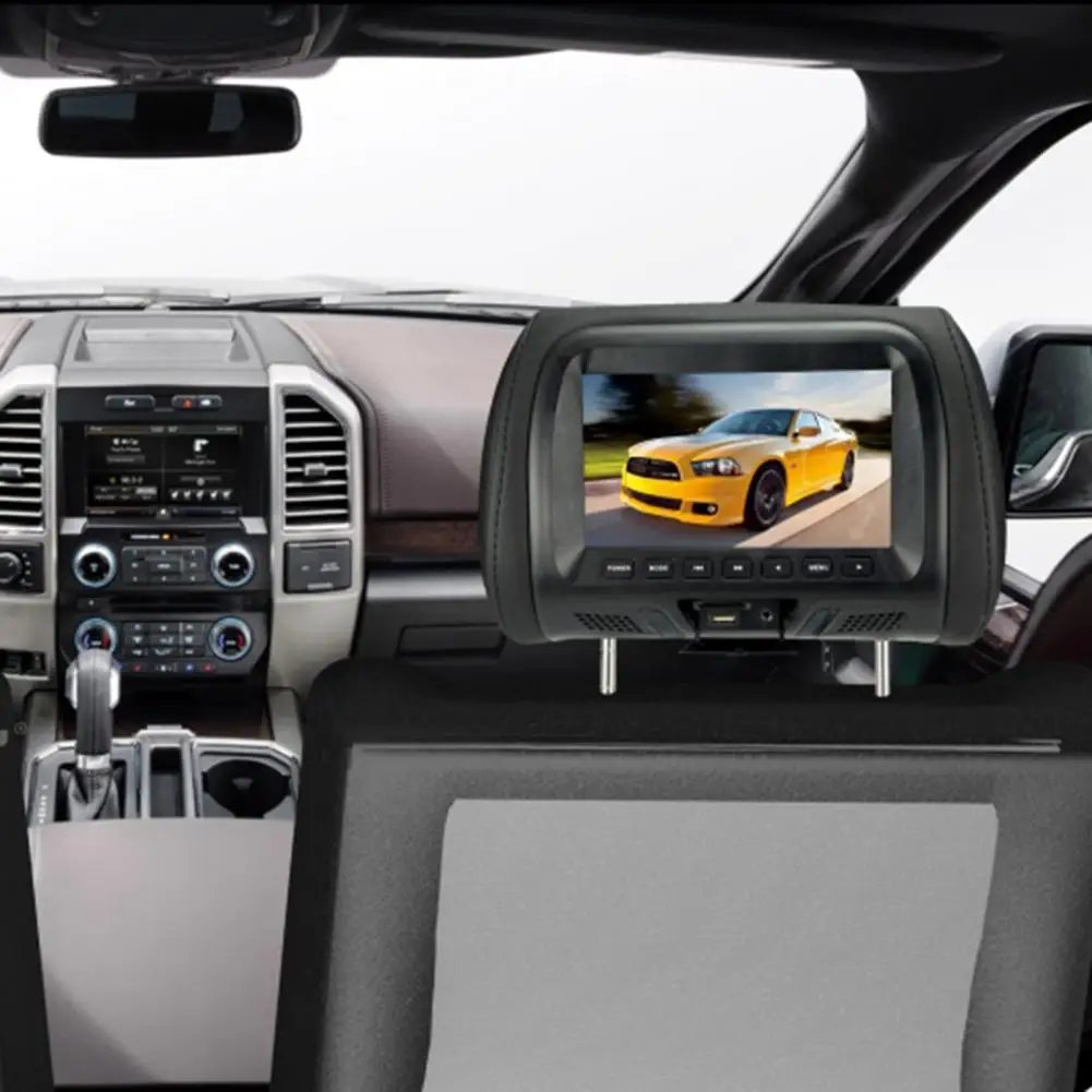 

Rear Seat Entertainment LED LCD Screen Durable Clear Definition Headrest Monitor Portable Multimedia Player Automobile