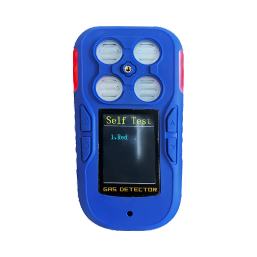 

Portable 4-in-1 Multi Gas Analyzer with Fall Alarm Lcd Display Wireless NO2/SO2/CO2/VOC Lel Gas Leak Detectors