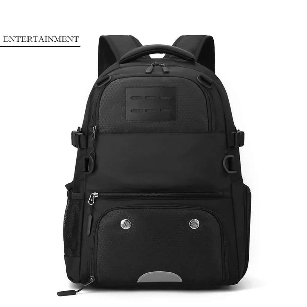

Large Capacity Sports Basketball Backpack Multi Pockets with Shoes Bag Soccer Bag Oxford Fabric Detachable Net