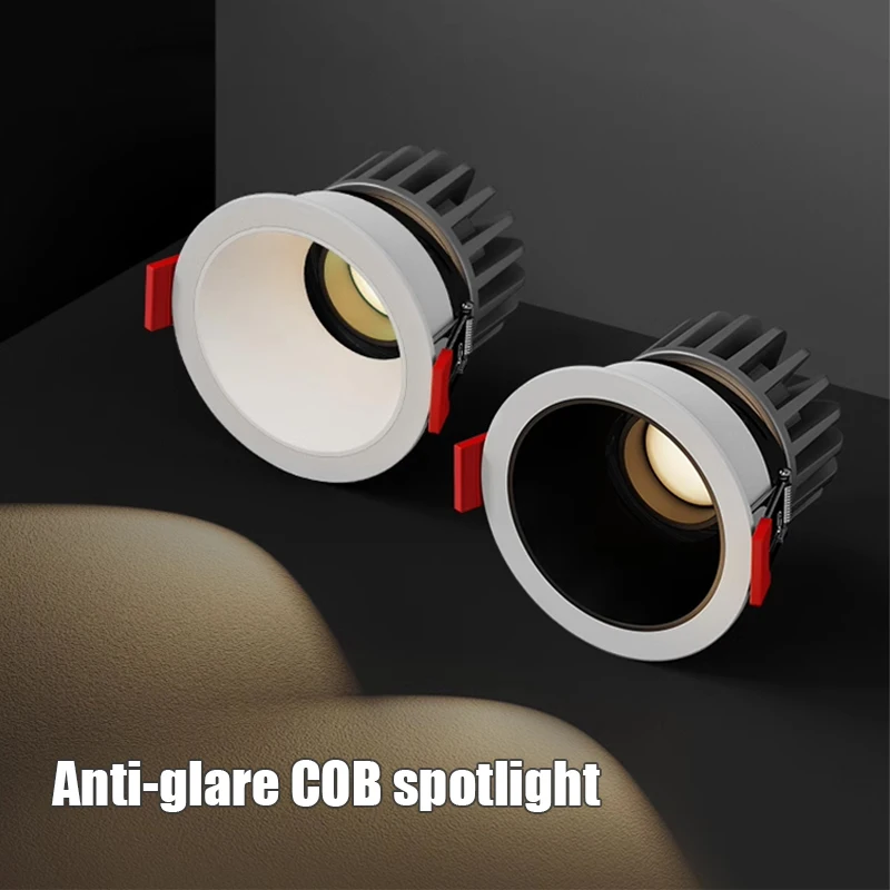 

Домашнее освещение 7 Вт Встраиваемый светодиодный светильник 3000K 4000K 6000K Потолочные светильники SMD Алюминий 75 мм Потолочный светильник Антибликовые потолочные светильники