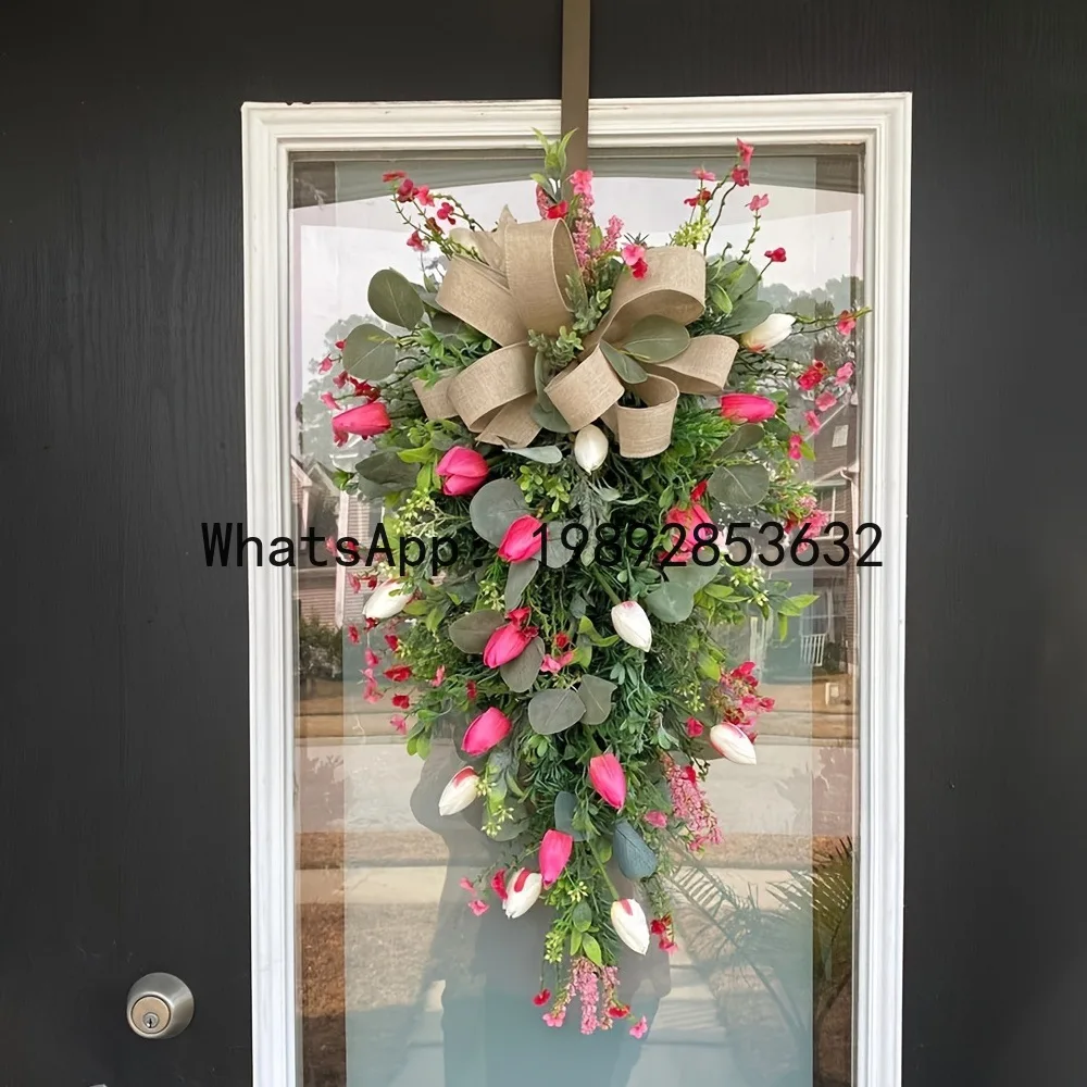 

ZZ new spring tulip hanging upside down spring dirt garden decoration door hanging spot