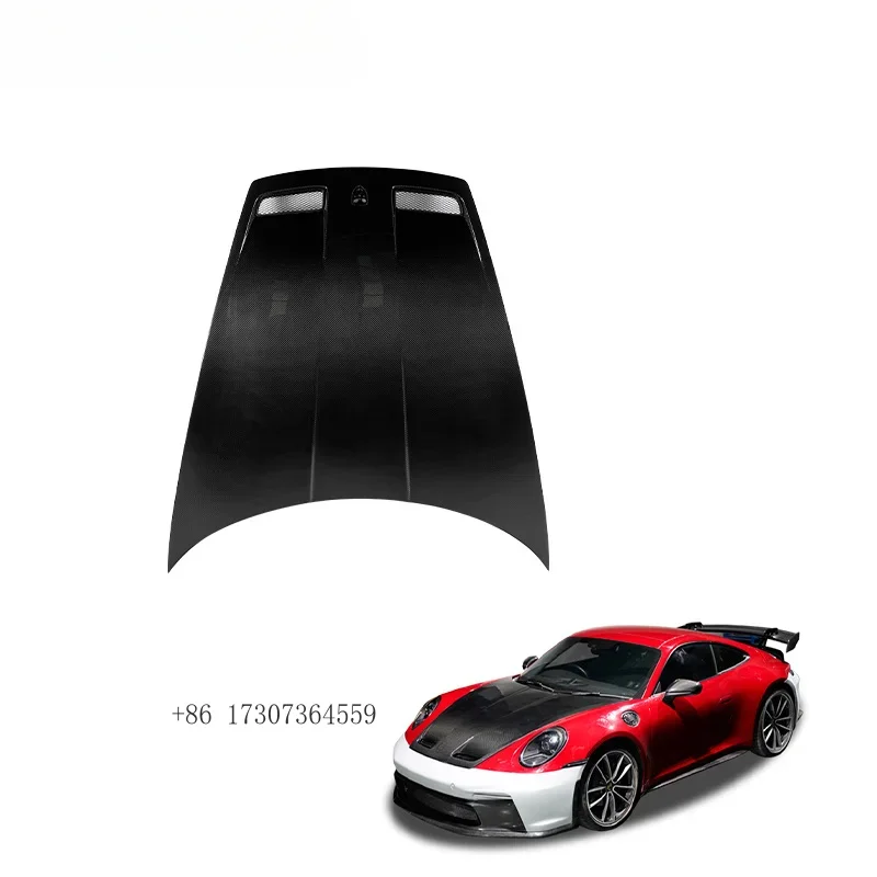 

Модификация 2019+ Аксессуары для автомобилей: Капот двигателя GT3 из сухого карбона для Porsche 911 992 Carrera CarreraS