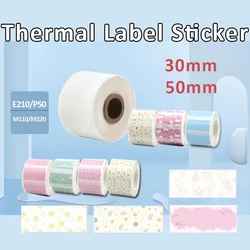 30mm 50mm Colorful thermal paper Sticker  for Phomemo M110 M220 M200 E210 P50 DETONG P1 WP9520 Machine