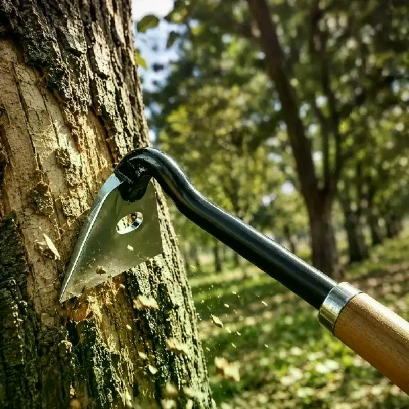 1 Pcs Manganese Steel Weeding Tool Sharp Multifunctional Small Hoe for Tree Bark Scraping Household Gardening & Express Digging