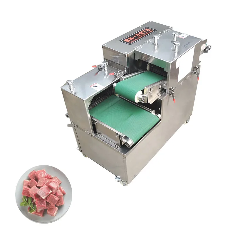 Automatic Fresh Meat Cutter Pork  Beef Dicing Machine 500KG/H Meat Dicer Machine