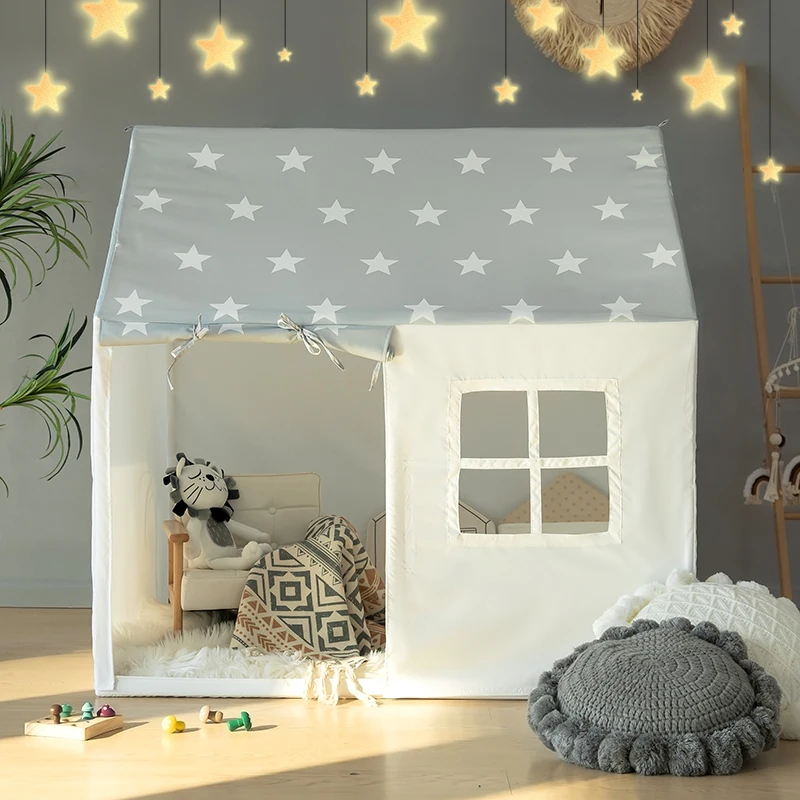 Korean ins kids tent house small house interior boys and girls home dollhouse Montessori kids room decoration