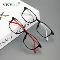 VKYEE, gafas graduadas fotocromáticas informales ultraligeras, lentes ópticos de luz azul neutra, gafas de lectura cuadradas para hombres