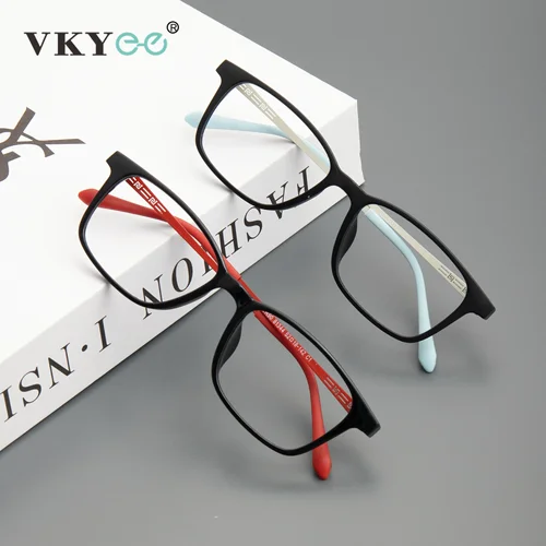 Imagen 1 del producto VKYEE, gafas graduadas fotocromáticas informales ultraligeras, lentes ópticos de luz azul neutra, gafas de lectura cuadradas para hombres