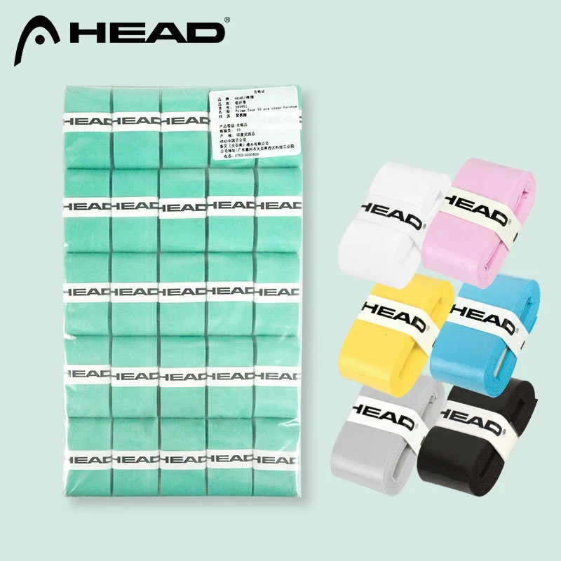 48pcs HEAD Overgrips Sweatband Tennis Racket Hand Rubber Anti-slip Rubber Racket Handle Strap Sweat Absorbent and Wear Resistant