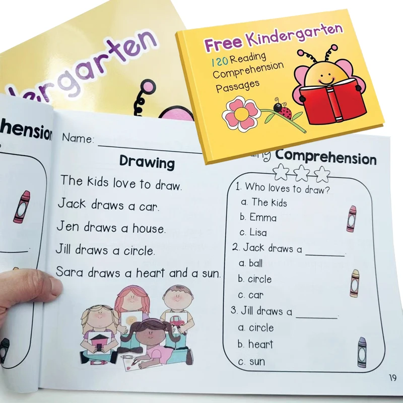 

Reading Comprehension Exercise Books Kindergarten English Using Sentences Pictures and Questions To Improve Learning Skills