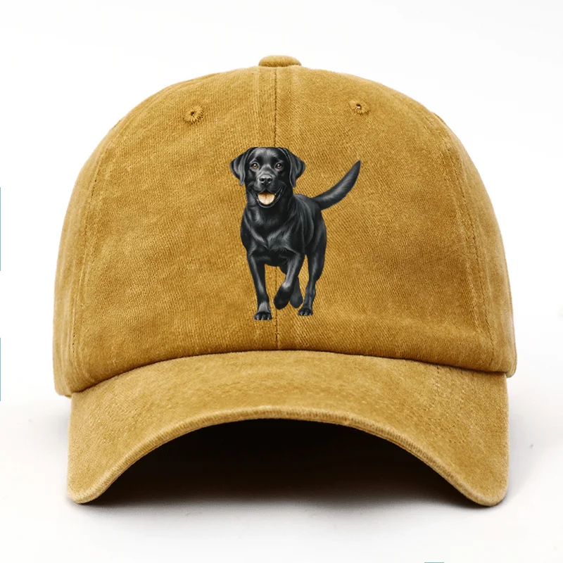 Die schwarze Baseballkappe mit Labrador-Aufdruck ist das perfekte Geburtstagsgeschenk für Heimtierbegeisterte, die in der Größe verstellbar ist sowohl für Männer als auch für Frauen
