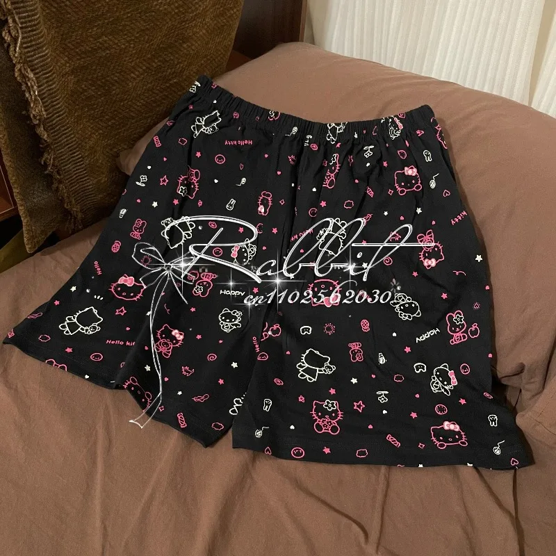 

25/26 Summer New Fashionable Abikati Cat Beach Shorts for Women's Casual Kawaii 3D Printed Y2k Trendy Shorts
