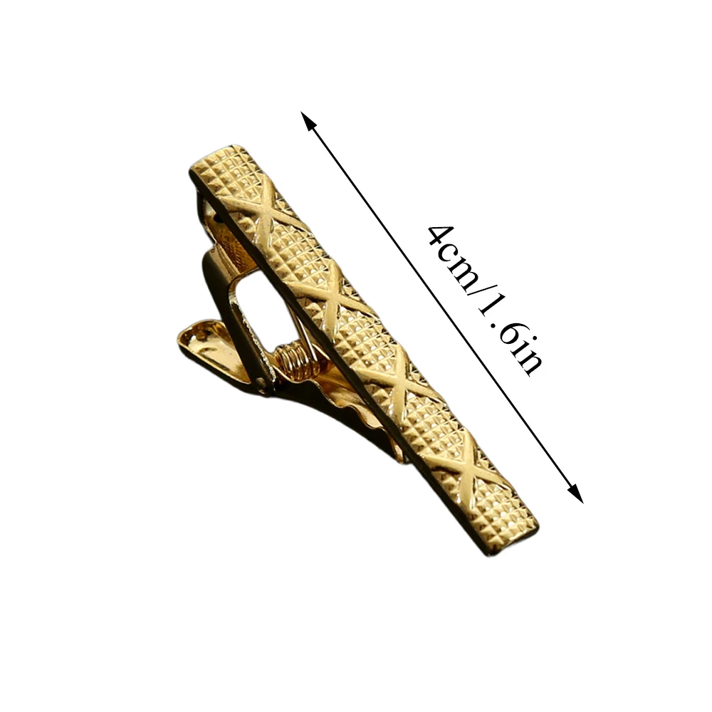남성용 하이 퀄리티 칼라 클립, 금속 셔츠 타이 클립, 실버 골드 컬러 바 핀, 절묘한 남성 비즈니스 타이 클립, 선물