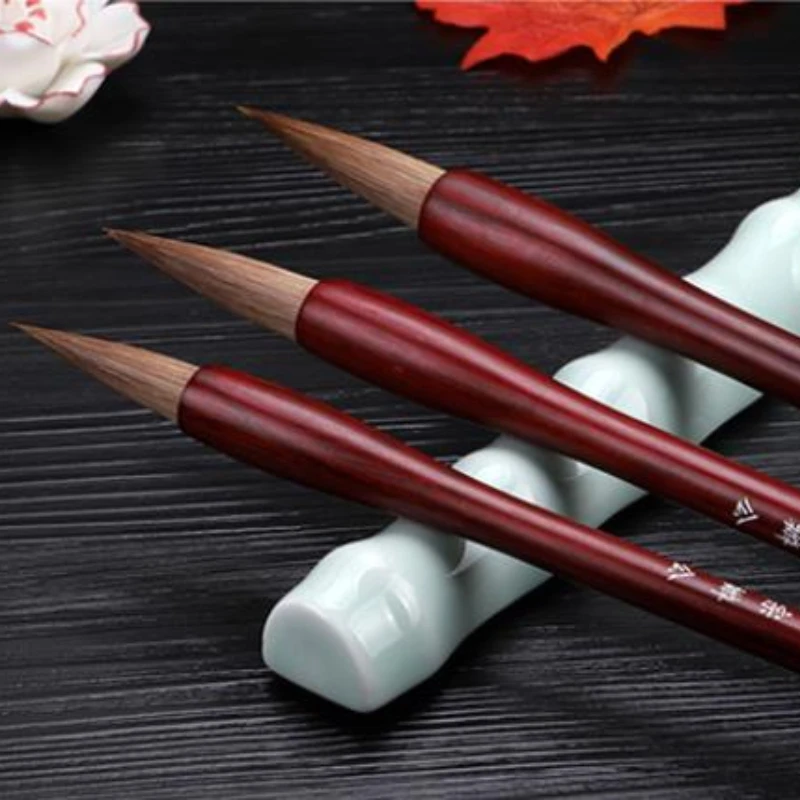 

Weasel Woolen Multiple Hairs Chinese Calligraphy Brush Pen Set Traditional Landscape Painting Brush Regular Script Calligraphies