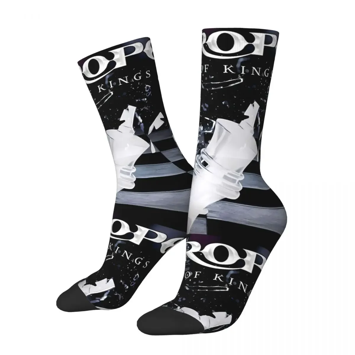 Punk Men's Socks Retro Harajuku E-Europe Street Style Novelty Seamless Crew Sock