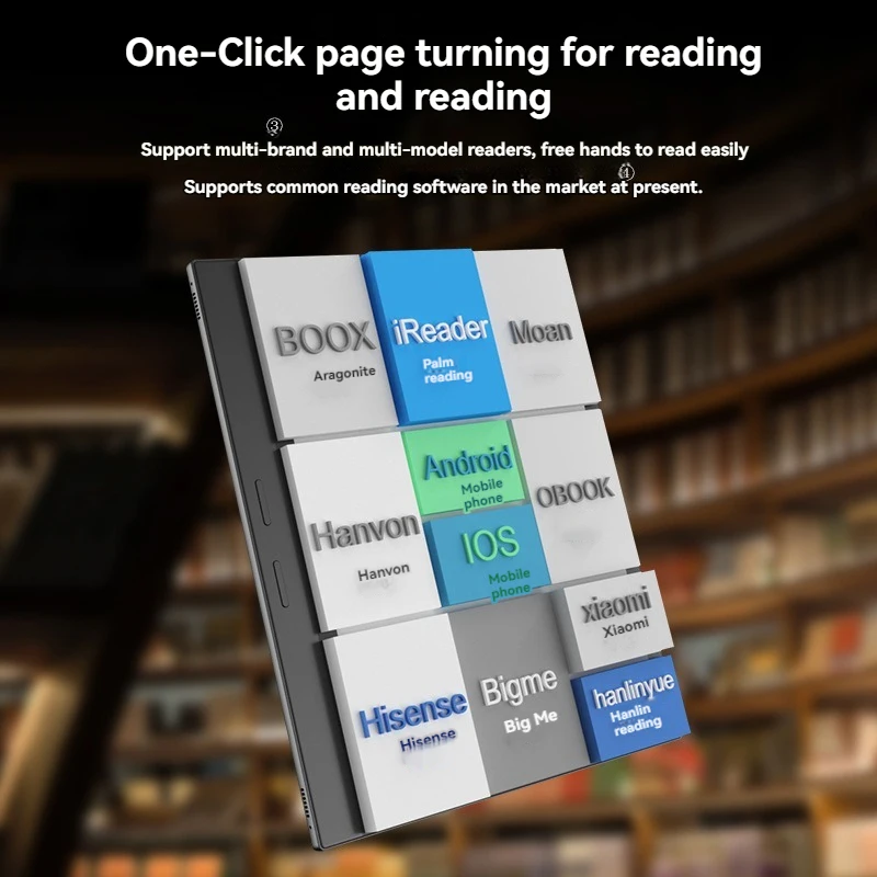 New BT Page Turner For Ebook Reader Smartphone Bluetooth Remote Control For Swipe Short Videos Support Android/iOS Lazy Artifact