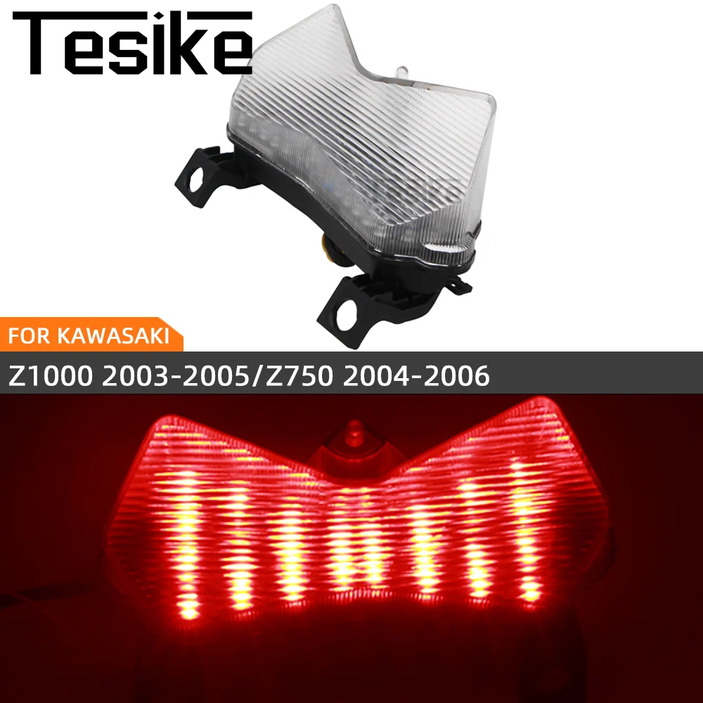 

For KAWASAKI Z1000 2003-2005 Z750 2004-2006 ZX-6R 2003-2004 Motorcycle Integrated LED Rear Tail Light Brake Turn Signals Lamp