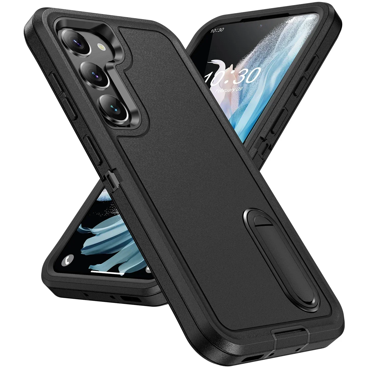 Dual Layer Anti-Slip Heavy Armor Phone Case for Samsung Galaxy S24 S23 S22 Plus Ultra A15 A54 A14 A13 A53 A03S Shockproof Cover