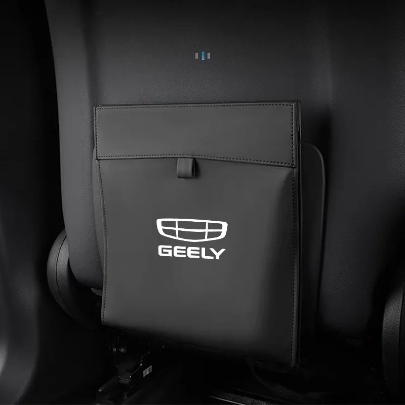 Magnetic Adsorption Car Garbage Bag Trash Can Seatback Hanging Storage Trash Bin For Geely Geometry Panda LC Coolry Emgrand GX2