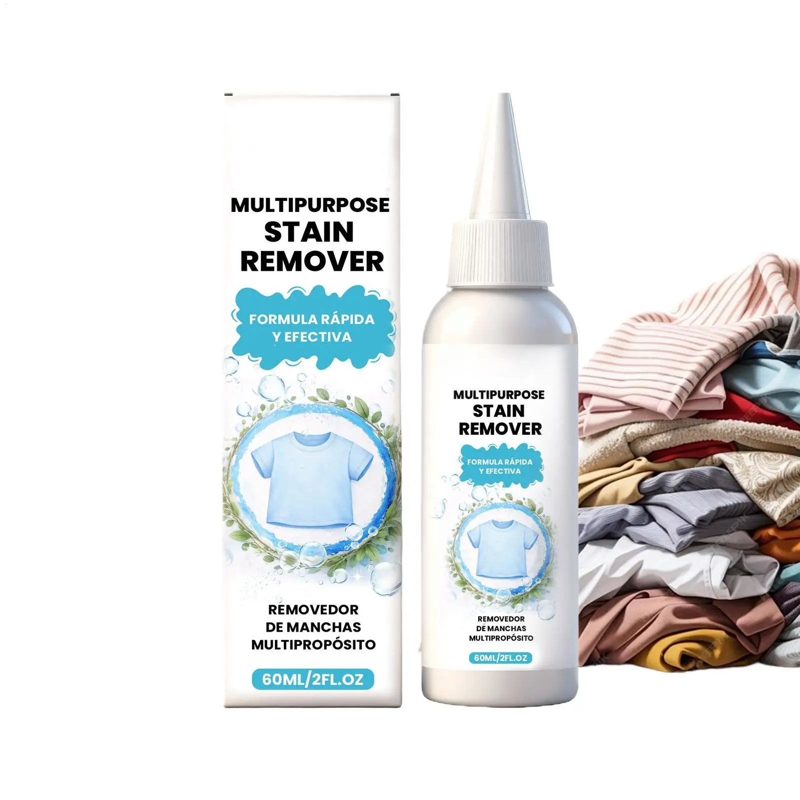 Fabric Stain Cleaner Stain Remover For Clothes 60ml Househol