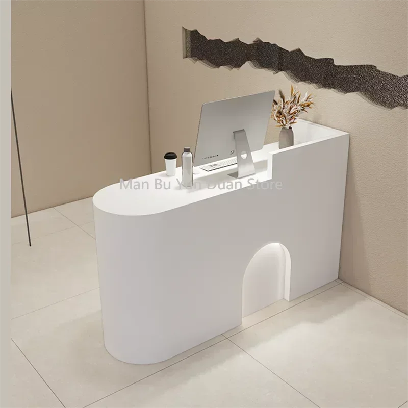 

Furniture Hairdressing Reception Aesthetic Counter Counters Small Store Business Glass Pulpito Reception Counter Bar Beauty