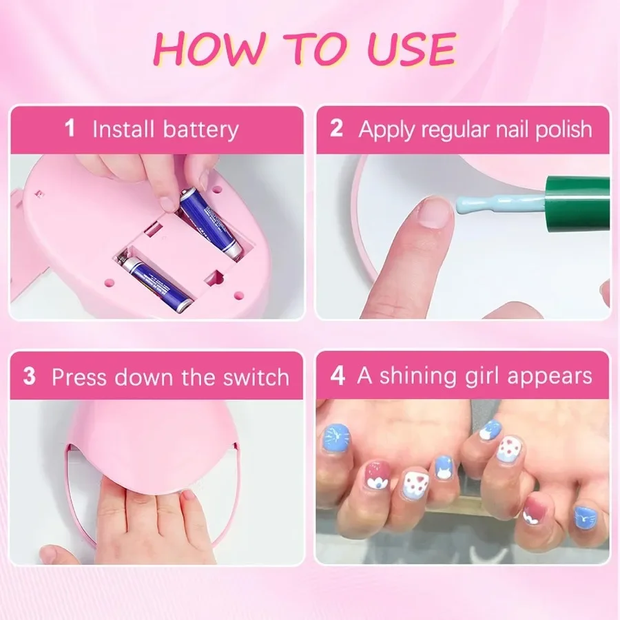 Draagbare, op batterijen werkende nageldroger met aanraakbediening voor normaal polijsten met supersnelheidsrotatie en sneldrogende functionaliteit Ideaal