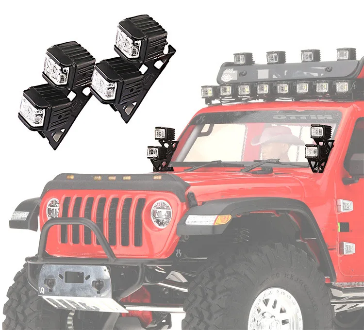 LED Spotlight Dome Light for 1/10 RC Crawler Car Traxxas TRX4 Defender Bronco AXIAL SCX10 RC4WD JIMNY