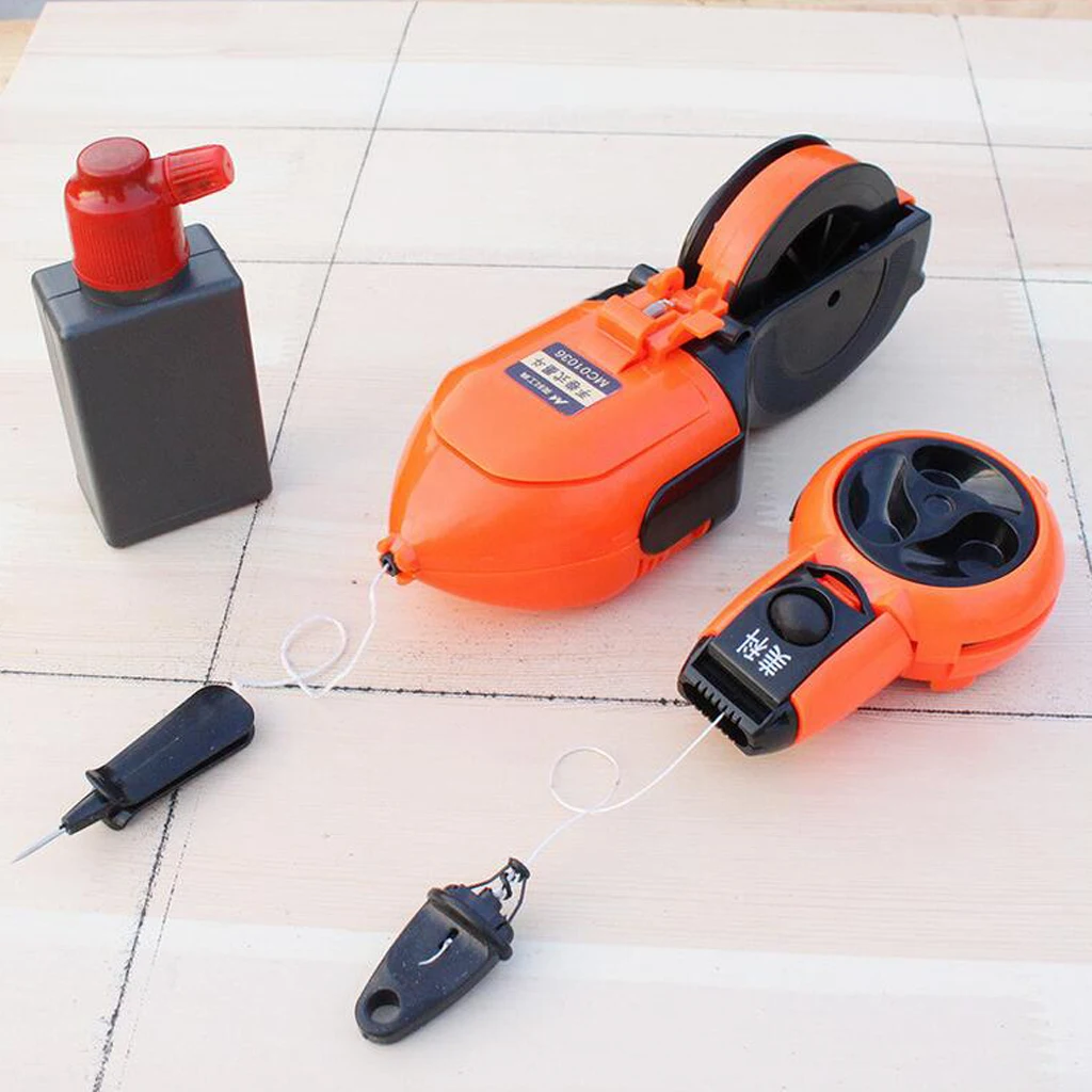 Semi Permanent Ink Fountain Carpentry Marking Tool Automatic Chalk Line Plastic Marker for Renovation and Repairs