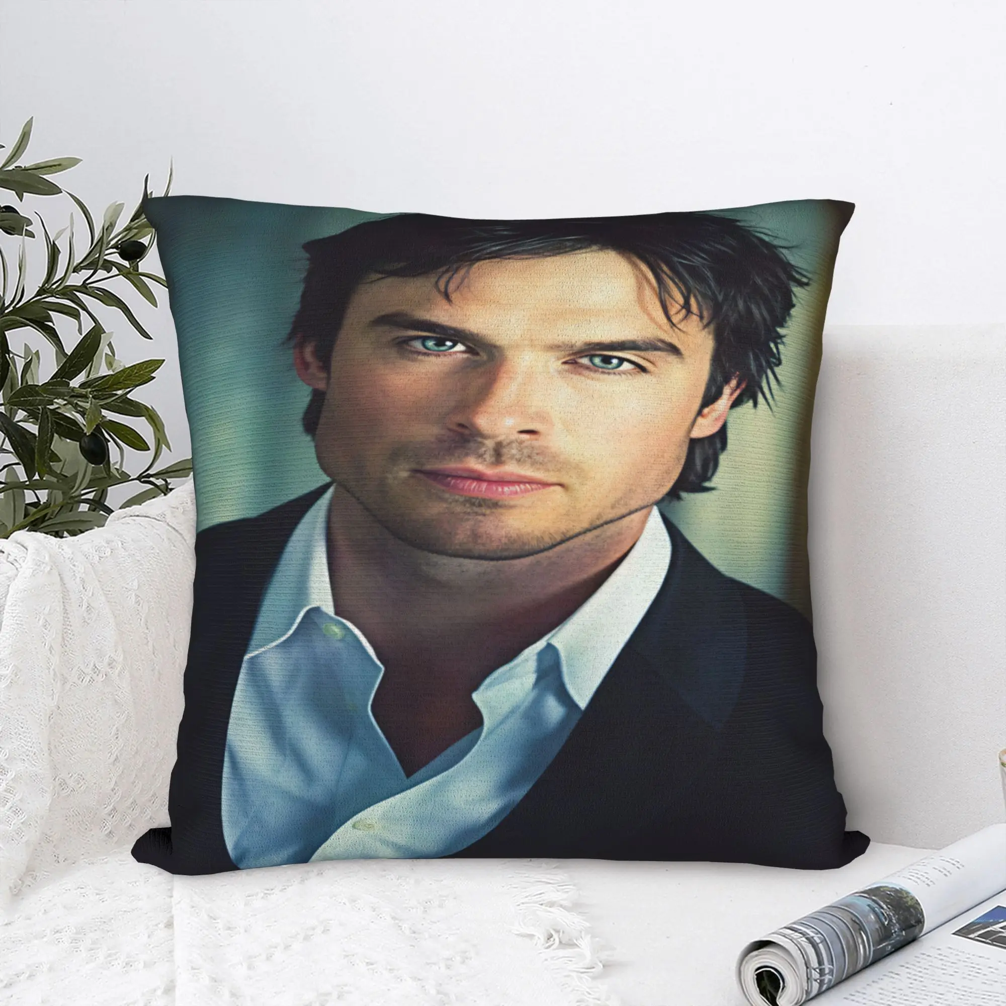 Ian Somerhalder Pillowcases  Funny Pillow Case For Wedding Party Home Decor Print Pillow Cover