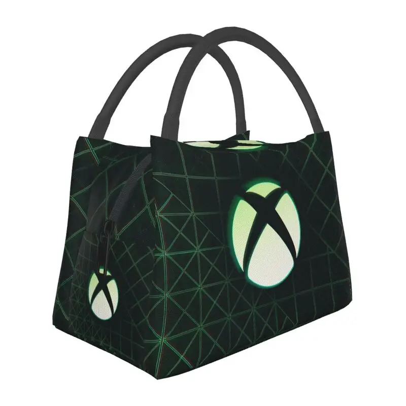 

Classic Xbox Logo Thermal Insulated Lunch Bags Women Gamer Gifts Resuable Lunch Container Outdoor Multifunction Meal Food Box