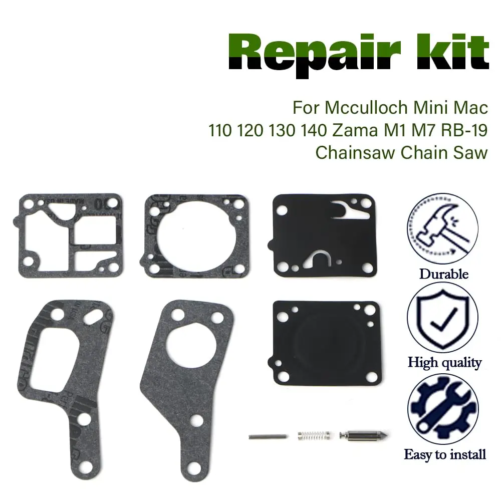 K1- MDC طقم إعادة بناء إصلاح المكربن لسلسلة Walbro MDC المكربن McCulloch Power Mac 6 & 6A K1- MDC carb