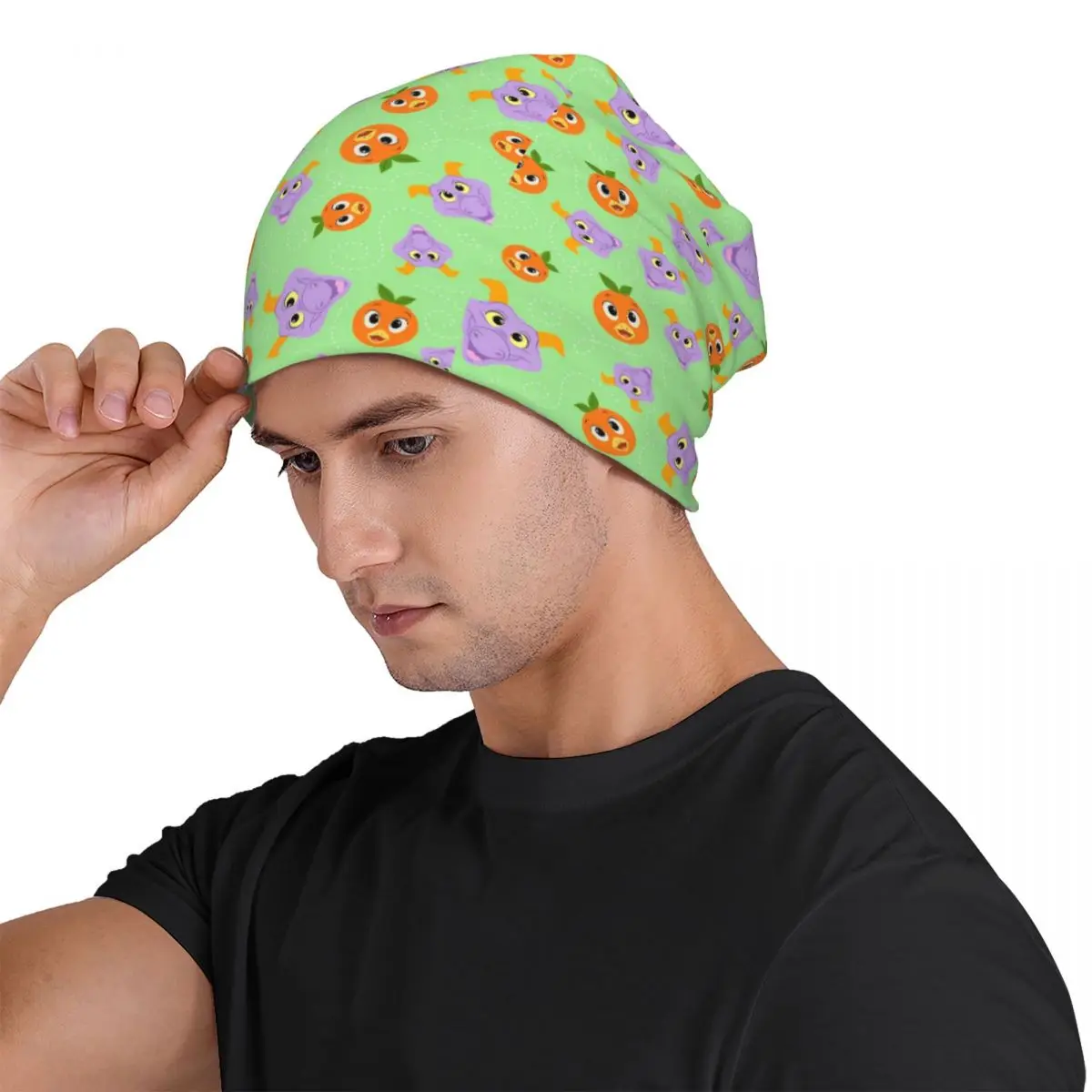 Festival Fresh-Figment And Orange Bird (green) Men Women Adult Beanies Caps Knitted Bonnet Hat Warm Autumn Winter Skullies Hats