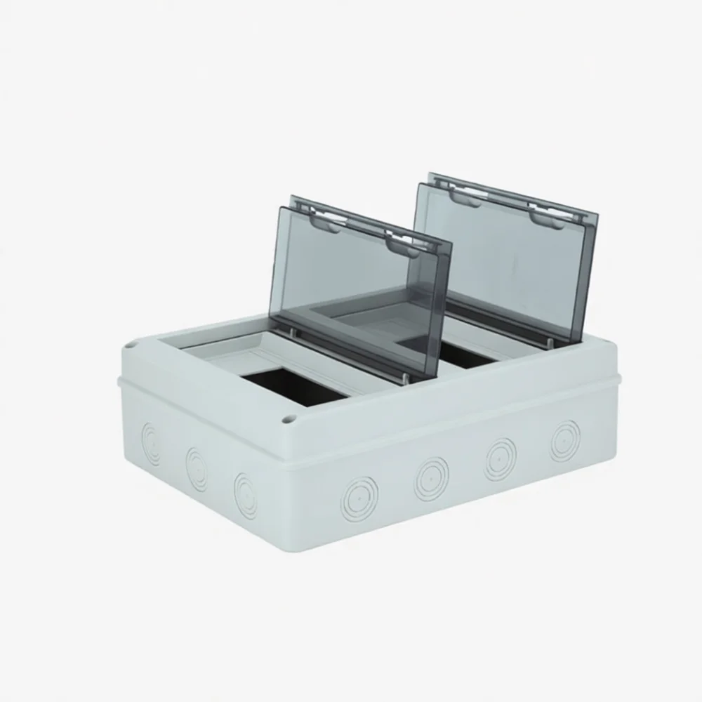 Outdoor Plastic Electrical Distribution Box IP65 Weatherproof Enclosure For ZWKT Circuit Breaker Panel Wiring Protection Case