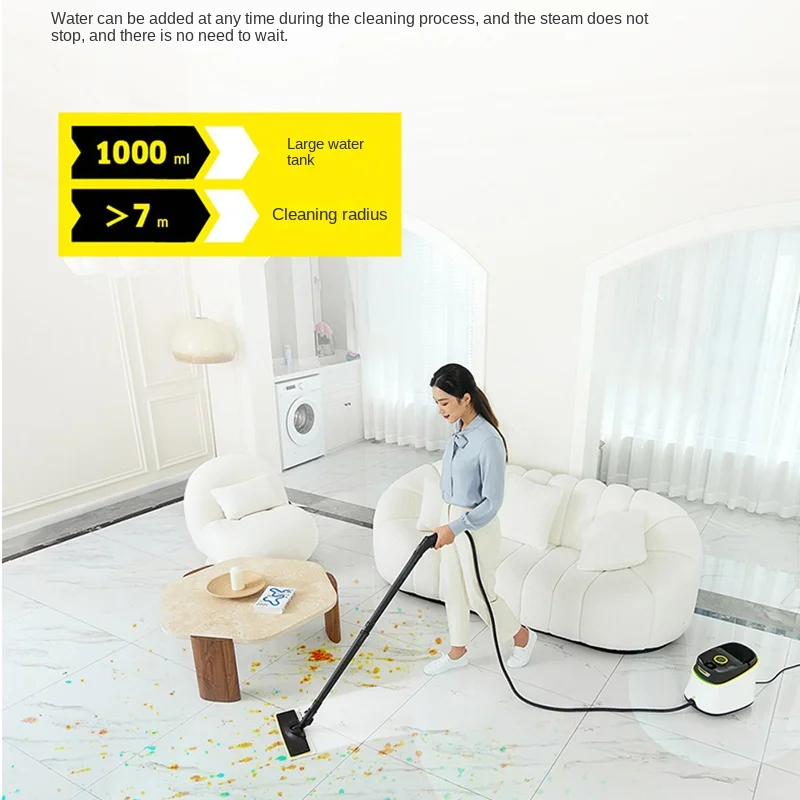 آلة تنظيف محرك البخار المنزلية ذات درجة الحرارة العالية والضغط العالي من KARCHER، شفاط المطبخ متعدد الوظائف SC3Deluxe