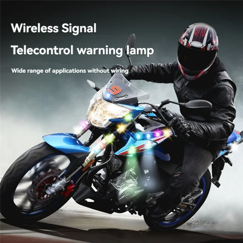 【スーパーディール】LED ストロボライト ミニワイヤレス ストロボライト USB 充電 防水 防塵 ドローン 車 トラック バイク RC ボート用