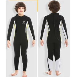 Trajes húmedos de neopreno en agua fría para niños, traje de buceo de cuerpo completo para buceo, esnórquel, surf, natación, canoa, 3mm/2,5mm